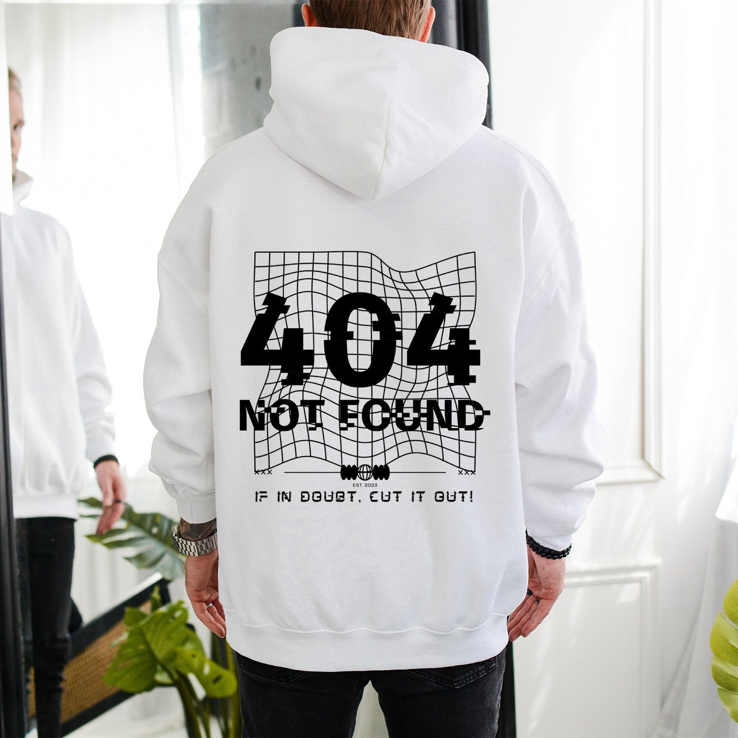 Hoodie 404 Blanco