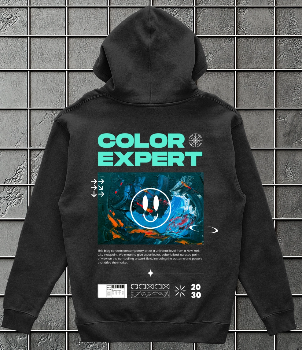 Hoodie Color Expert Negro