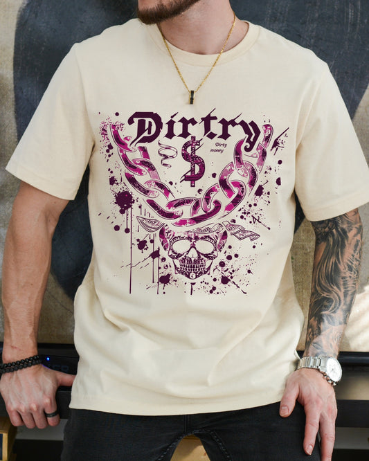 Remera Dirty Money Beige