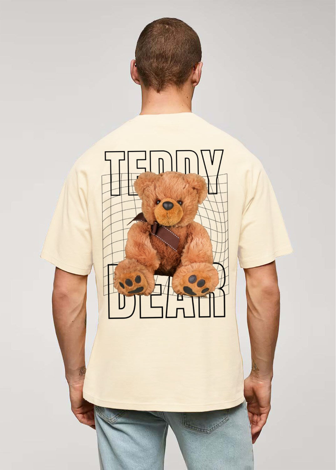 Remera Bear Beige