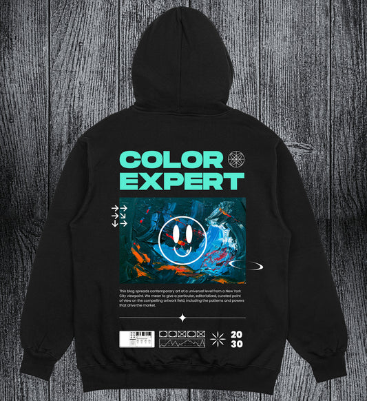 Hoodie Color Expert Negro