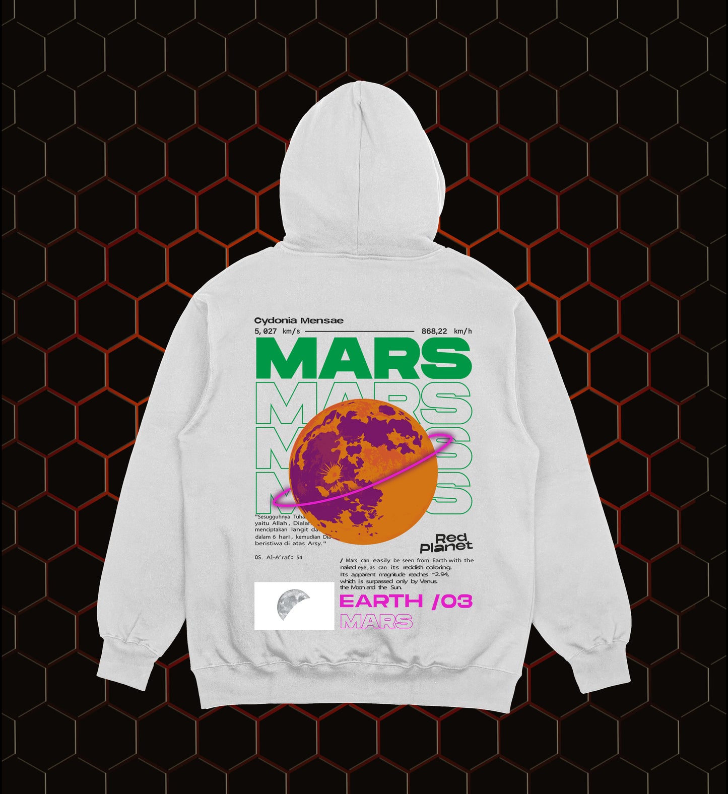 Hoodie Mars Blanco