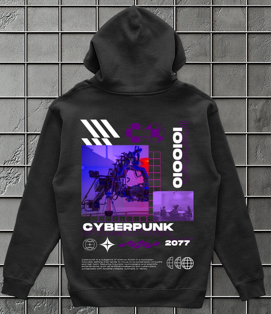 Hoodie Cyberpunk Negro