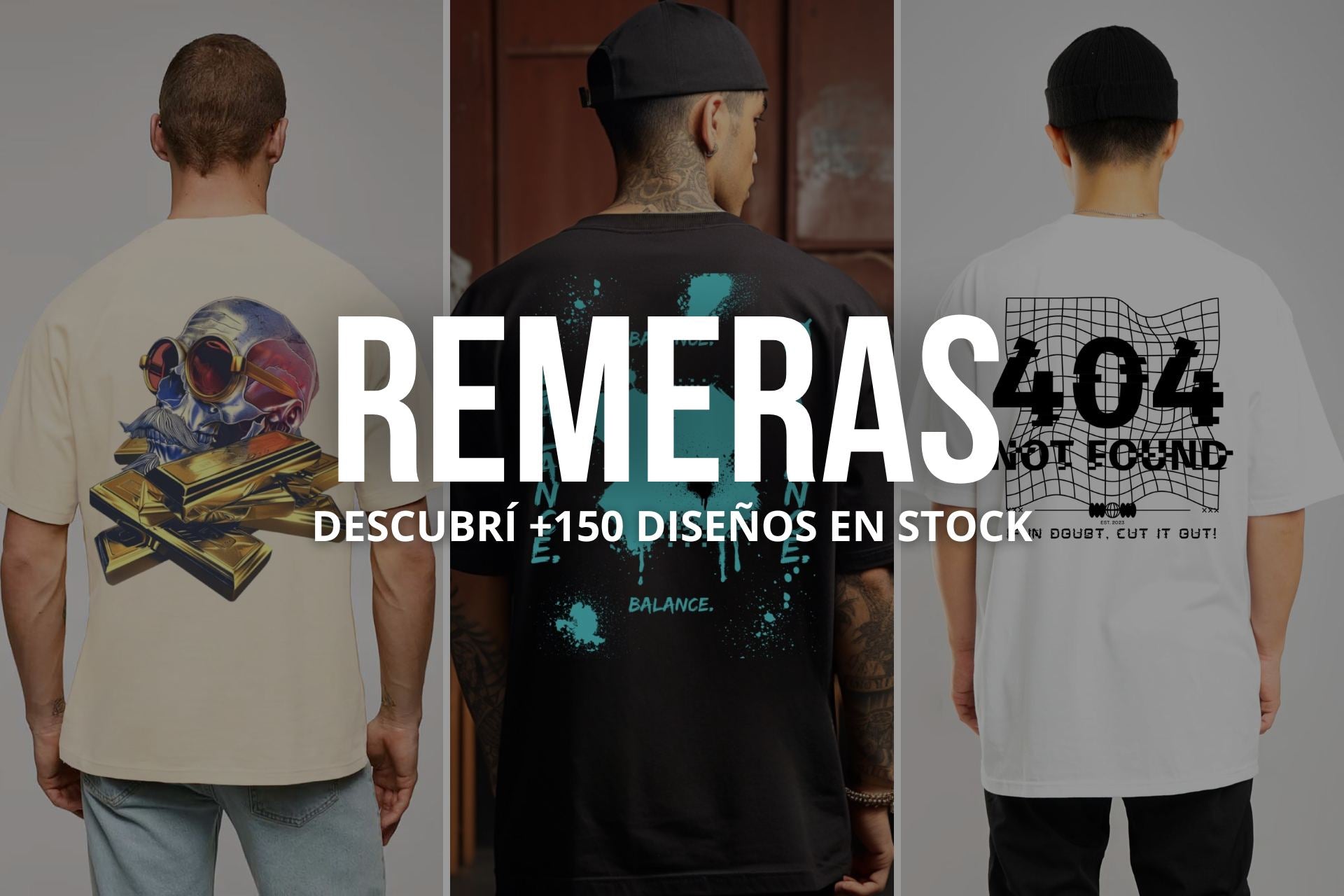 REMERAS OVERSIZE: DESCUBRI MAS DE 150 DISEÑOS EN STOCK 